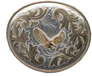 XXL Gold and Silver Eagle Buckle